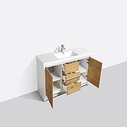 Eviva Grace 60 Inch Single Sink Bathroom Vanity with White Integrated Acrylic Top Bathroom Vanity Eviva